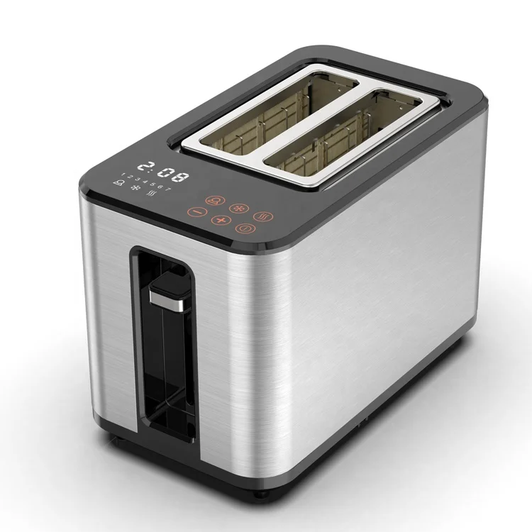 newest long toaster with bun warmer Defrost Bread Toaster  Wide slot Cool touch 2 Slice Grilled Cheese Toaster