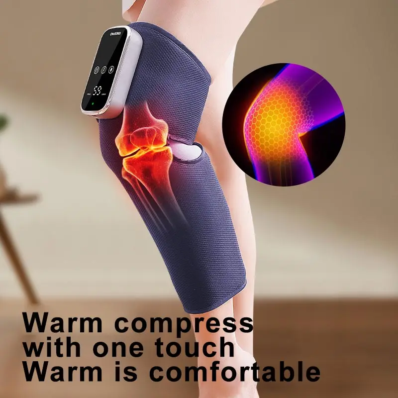 Trending Products 2024 New Arrivals Smart Arthritis Heating Joint Wrap Vibration Physiotherapy Electric Knee Massager with Heat