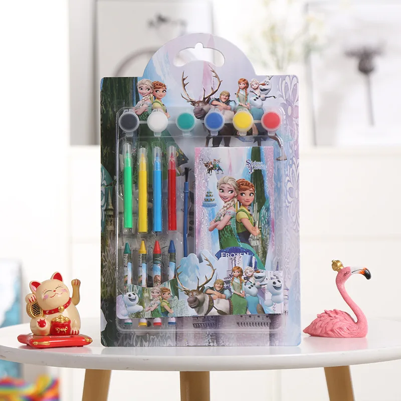 Kids novelty school stationery set coloring set