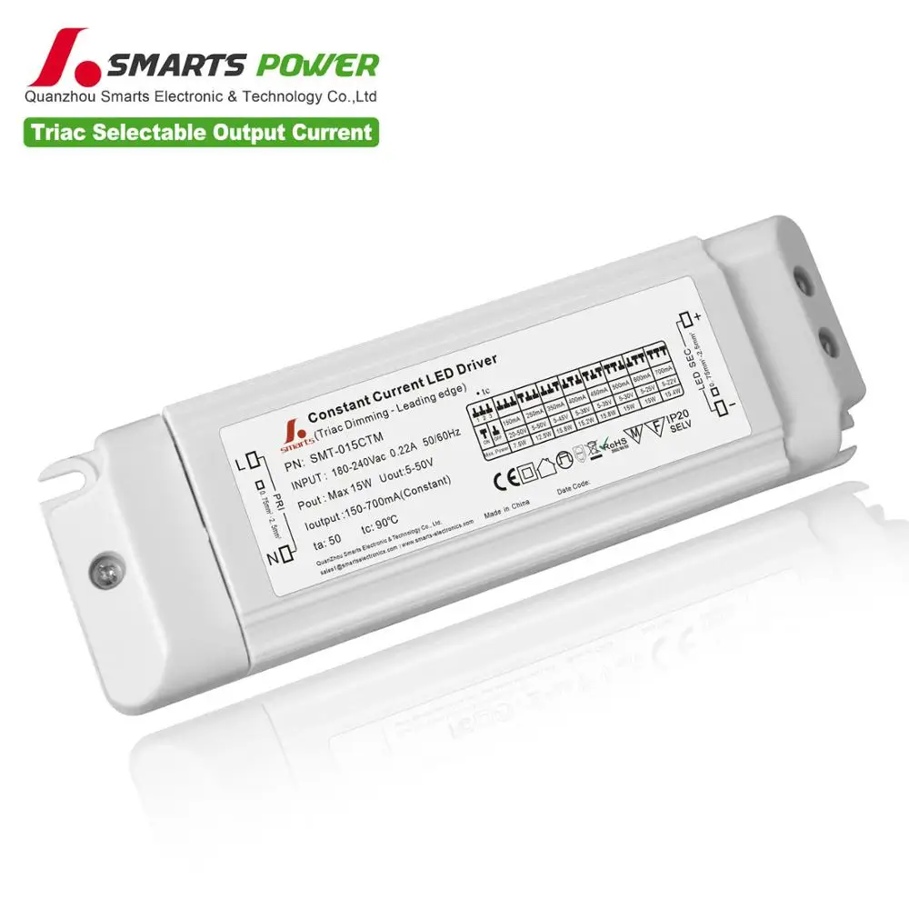15w 150ma-700ma Triac dimmable Выбор выходного тока светодиодный