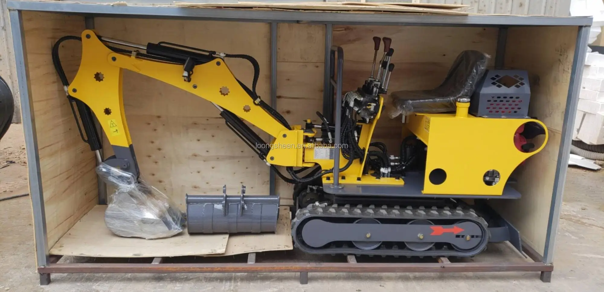 Free shipping hot sale LOONGSHEEN  800 kg excavator Chinese small excavator 1 ton mini digger machine excavators mini for sale