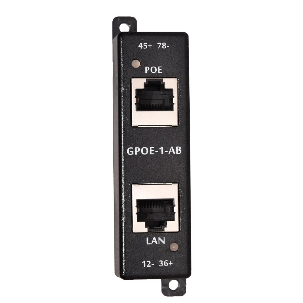 GPOE-1-AB 24v 48v 56v passive 802.3bt gigabit poe injector 1 port