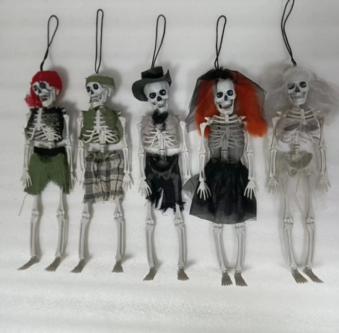 New Halloween decoration Pirate bartender Skeleton Ghost Festival Haunted House bar toy horror prop hanging ghost