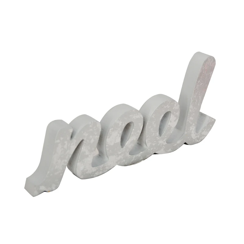 Wood Letter Alphabet Craft silver cube Wood Ornaments For Crafts Wooden Craft Desktop Decoration