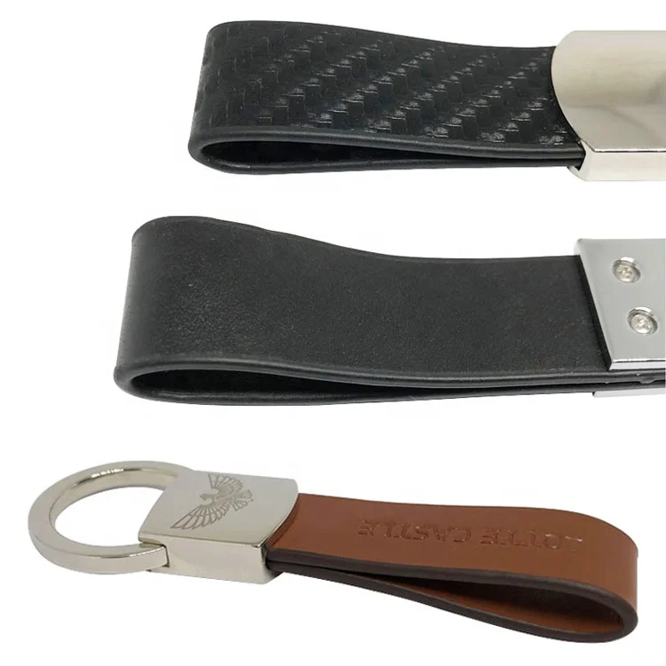 Luxury Custom Logo Promotional Metal Car Brand Blank PU Leather Key Chains With Key Ring Chaveiros llaveros Portachiavi