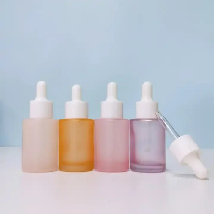 Great 100ml Amber Essential Oil Pipette Golden Dropper Head Glass Bottles For Skincare Essence Packing