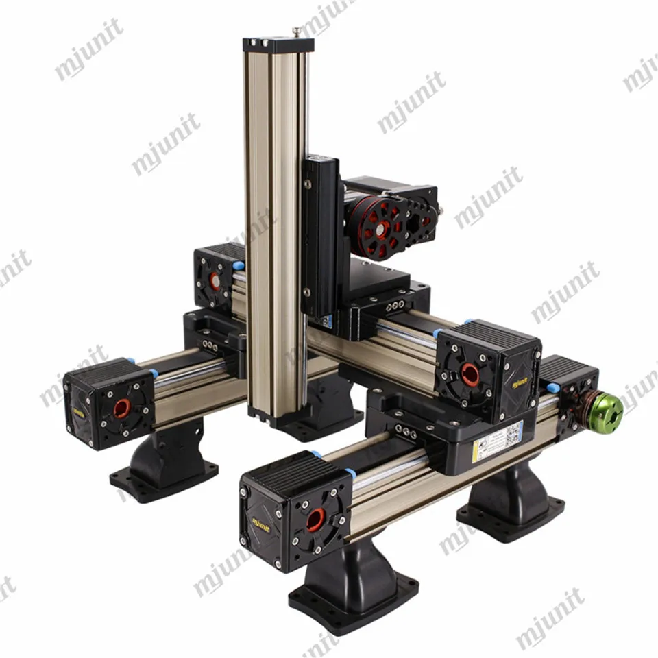 mjunit paint spraying electric linear synchronous belt guide slide module high-speed slide xyz 3 axis worktable painting