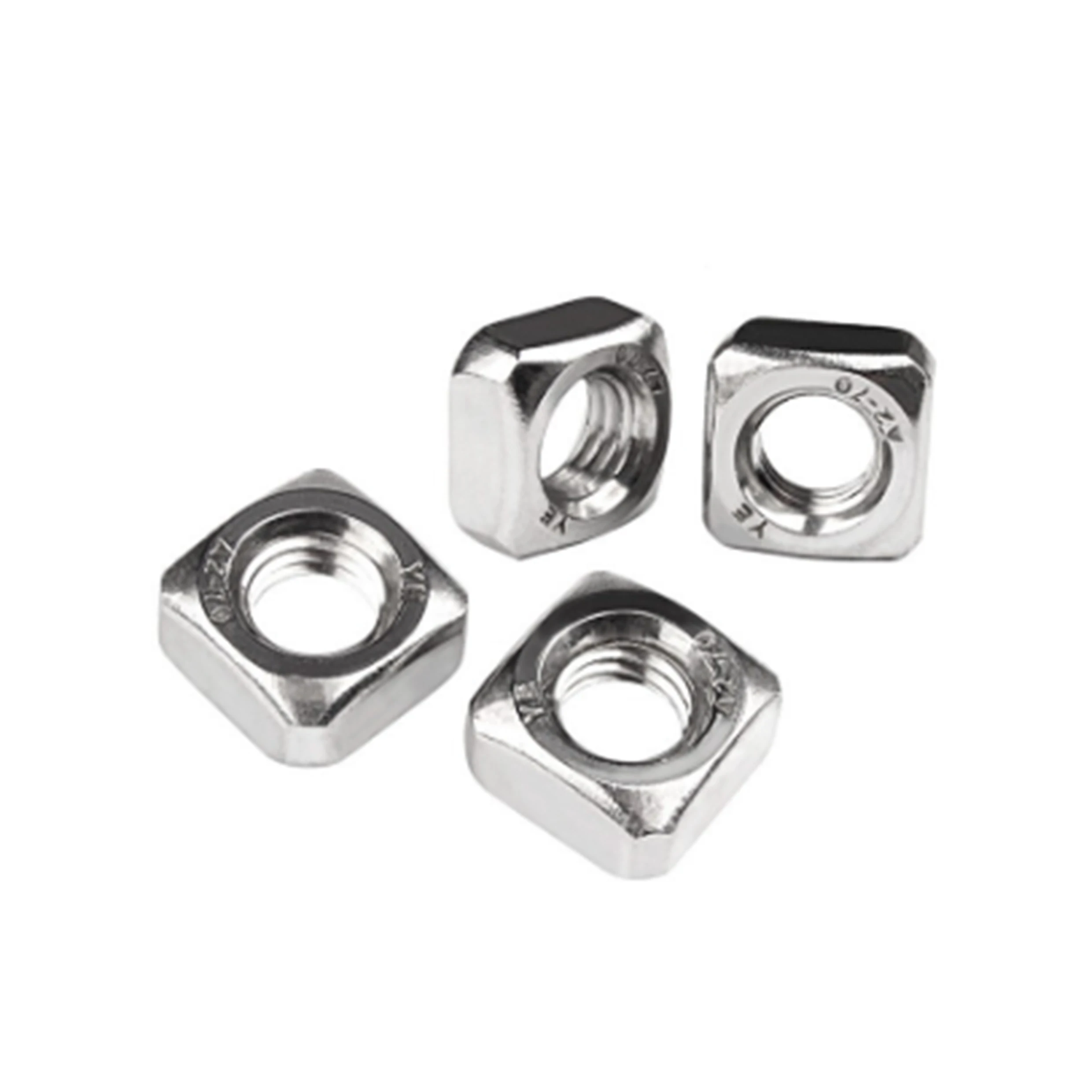 Factory Stock M8 DIN 557 DIN562 Custom Stainless Steel Square Thin Nut