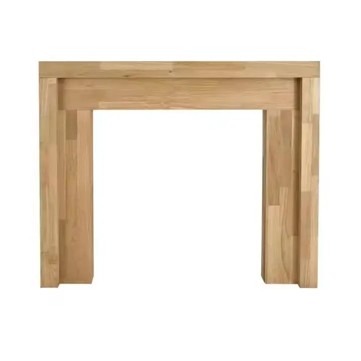 Factory direct sales White Remote Control Fireplace Surround Decorative indoor wooden Fireplace Mantel Parts