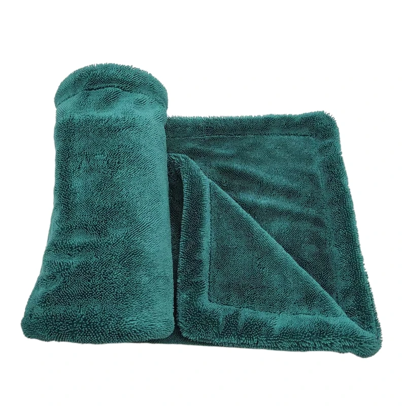 Ultra Soft Big Size 60x90cm 60x80cm 600gsm 700gsm 1200gsm 1400gsm Twist Loop Micro fiber Car Glasses Cleaning Towel