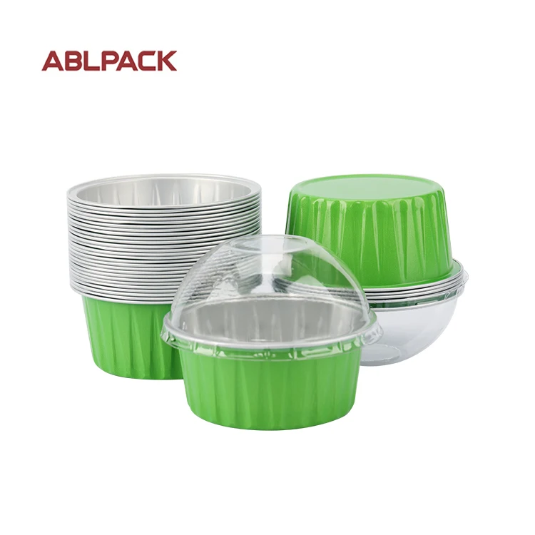 AP125A Desserts Cup Party Tray Foil Aluminum Foil Container Round Tray 5 Oval Aluminum Foil Tray