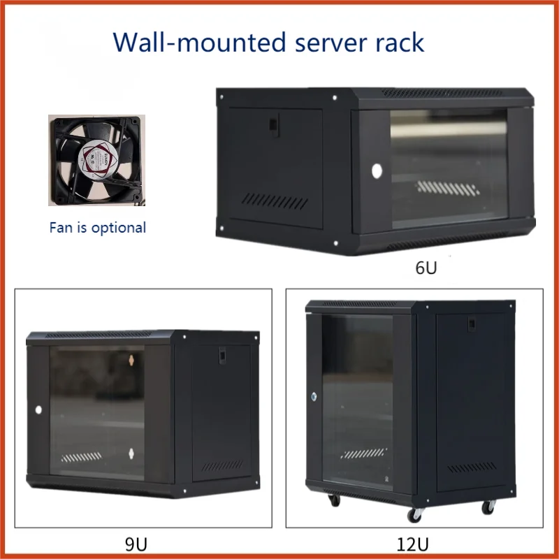 SPCC Cold Rolled Steel Durable high quality 9U Network wall cabinet Network Rack 19 inches rack server cabinet