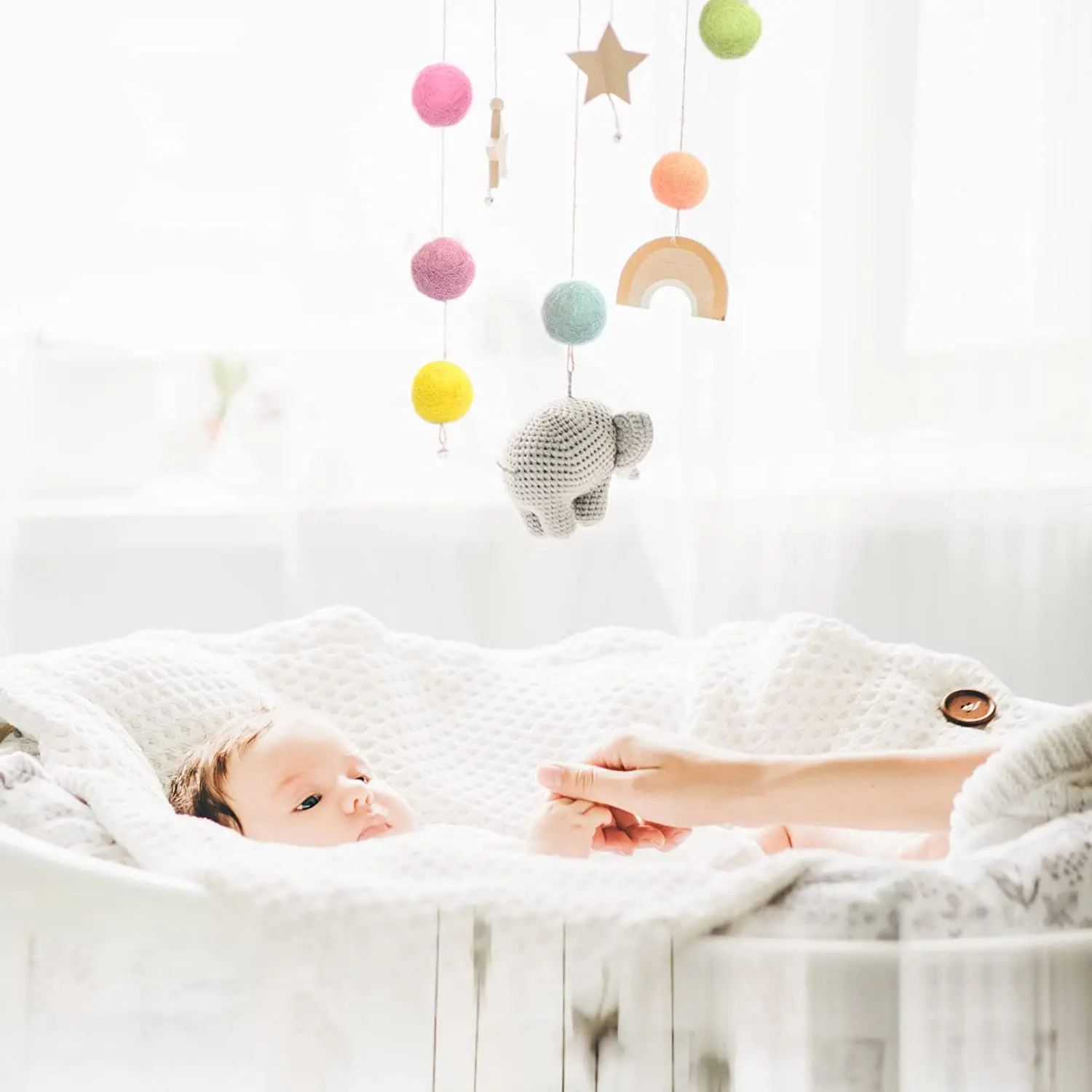 handmade pastel colorful 1.5cm small puff felt pom poms nepal wool felt balls for wool crafts baby shower decoration