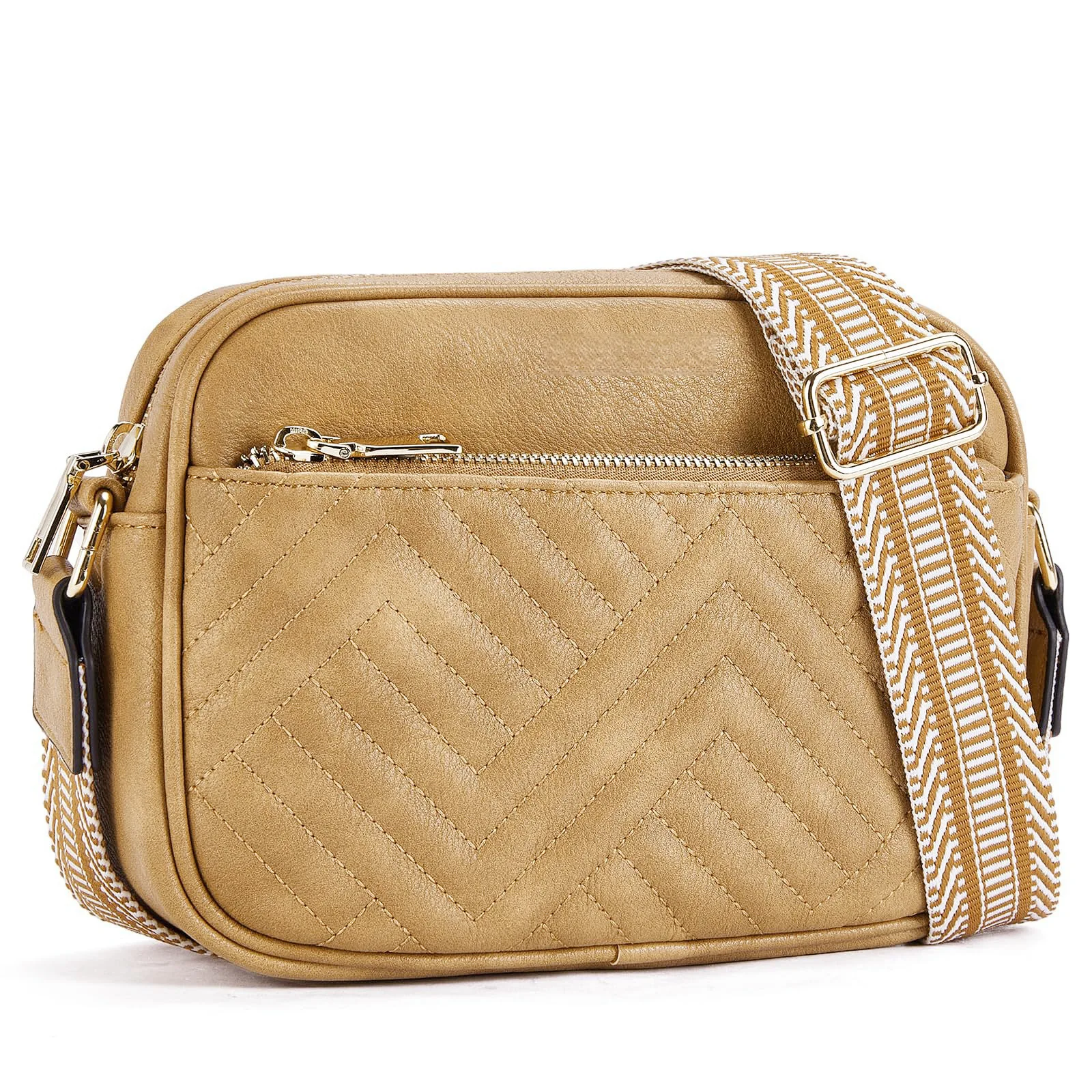 Faux Leather Fashion Shopping Casual Cross body Bags Sling Shoulder Women PU Leather Messenger Bags with Embroidery Strap