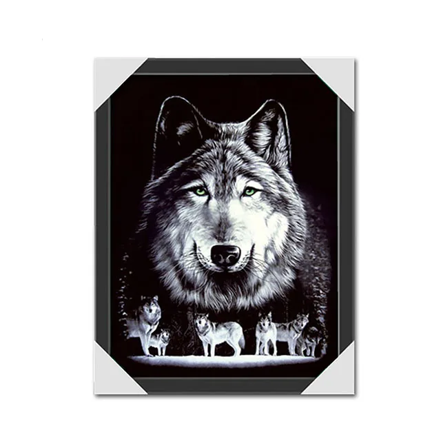 Best selling 3d lenticular picture of wolves wholesale 3d animal posters wolf