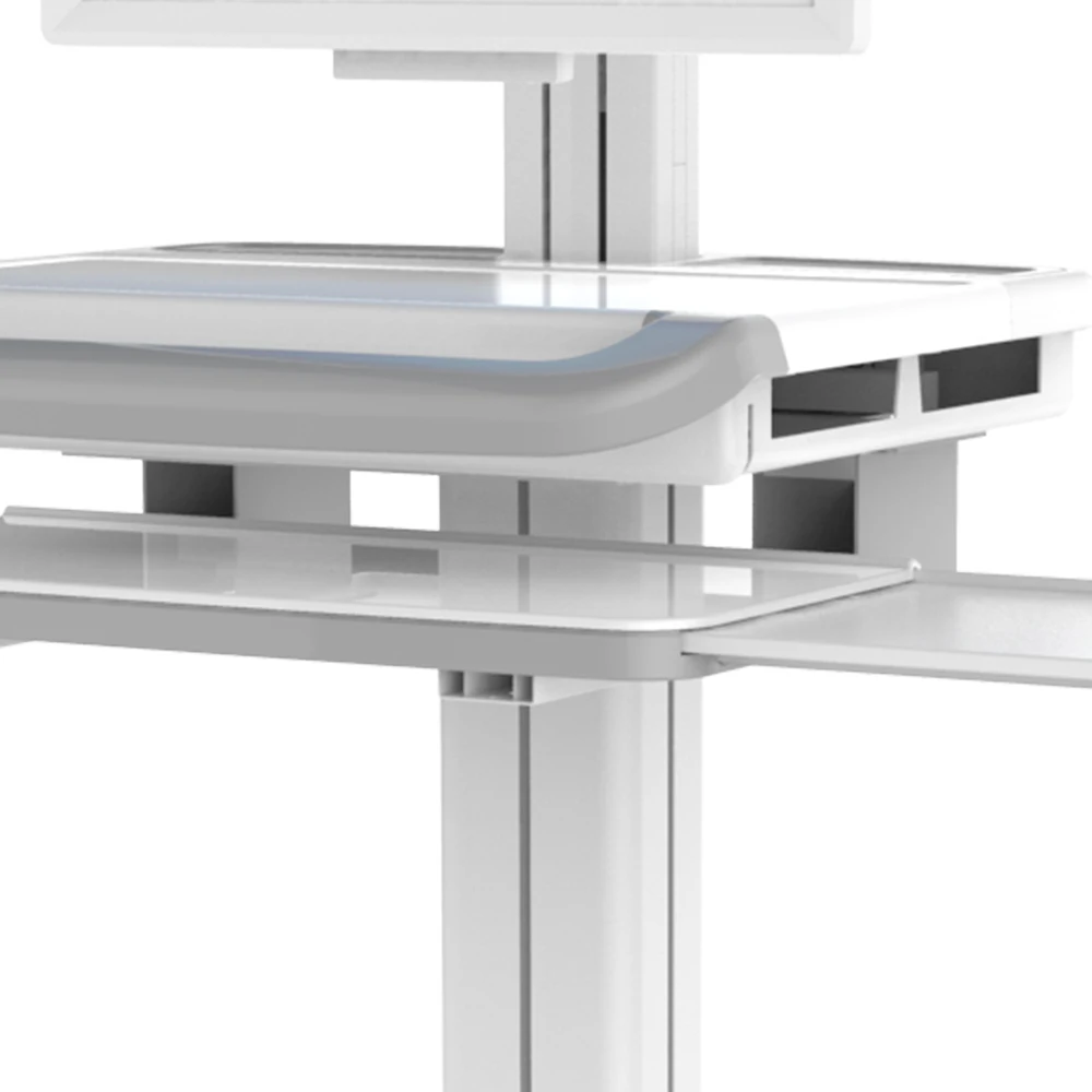 All in one Medical Trolley Hospital ABS Cart with Computer for Sick Use Medical Cart Hospital Trolley