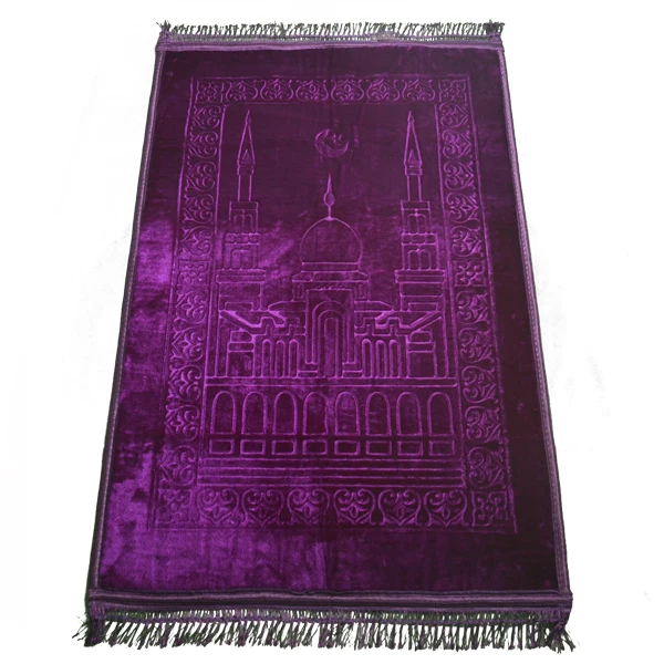 Cheap Wholesale Factory Islamic Gift Travel Muslim Portable Prayer Carpet Rug Pocket Mat Islamic Prayer Mat