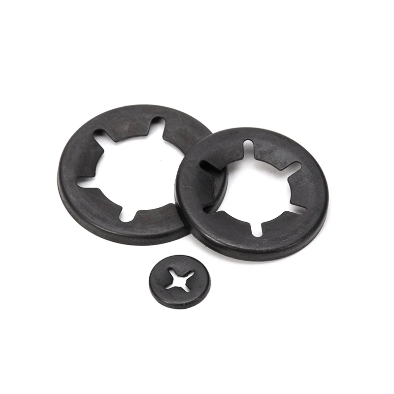 Stainless Carbon Steel Bearing Clip Ring Washer Star Toothed Lock Washer Retaining Starlock Washer for Shaft