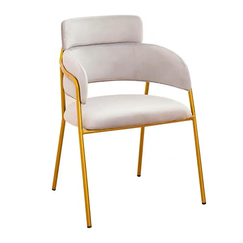 Small family waiting room chairs upholstered armchair golden legs