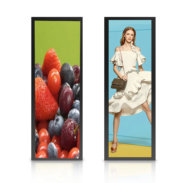 43 Indoor Shopping Mall Use Wall Mounting Touch Screen Shelf Display for Shelves Advertising Digital Player