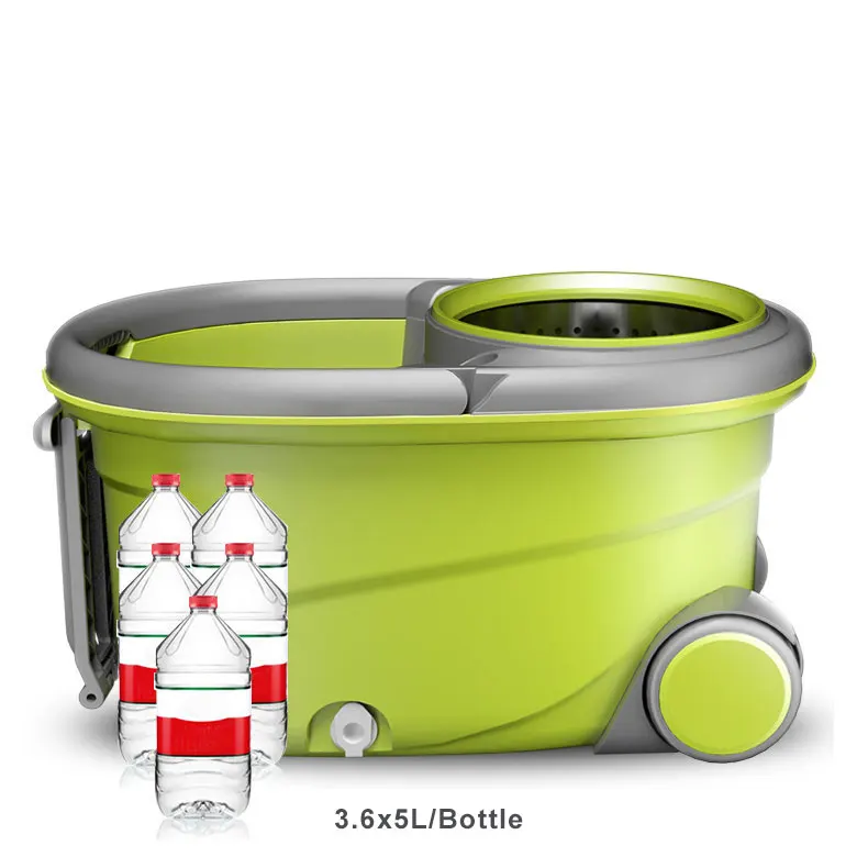 WONDERFUL New Design Household Floor Cleaning 360 Rotatinhg Mop Bucket Dual Drive Microfiber Spin Mop and Bucket with wheels