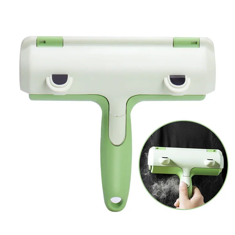 Frog Pet Hair Remover Sofa Clothes Lint Cleaning Brush Reusable Dog Cat Fur Roller