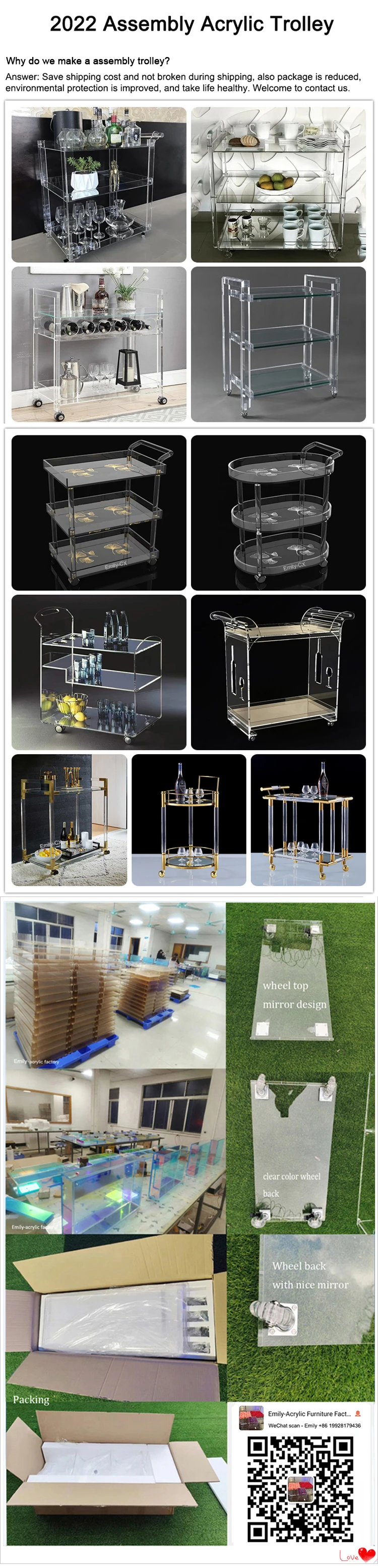 acrylic serving trolley-02