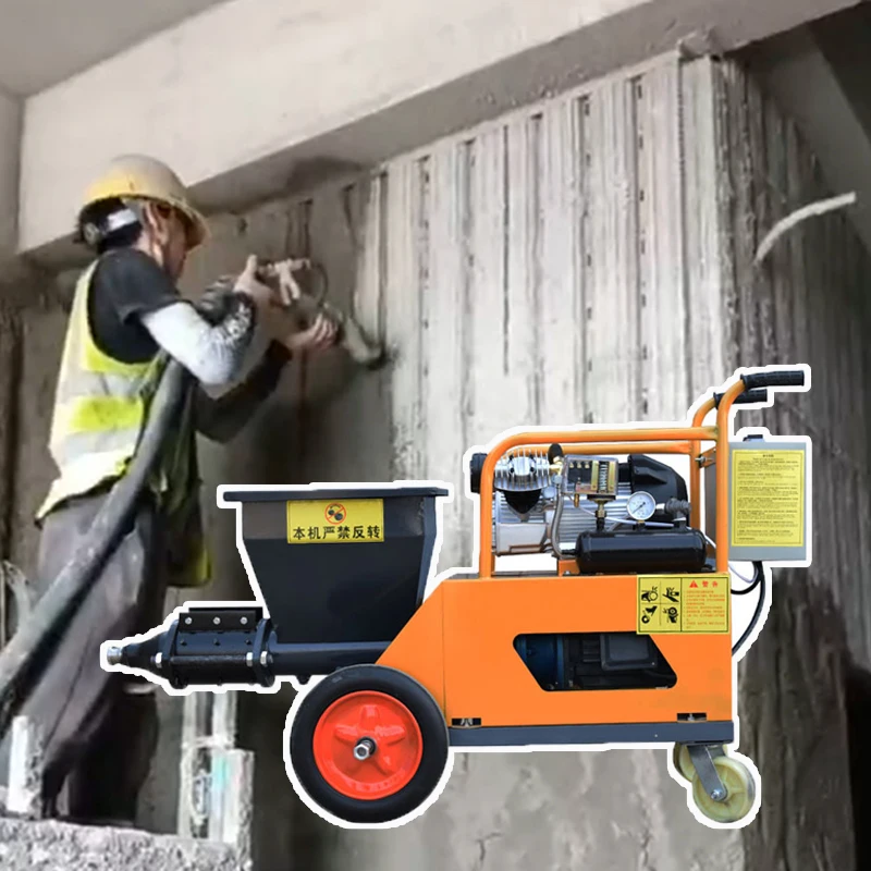 New multifunctional powder wall plastering roughening cement mortar fireproof coating real stone paint mortar spraying machine