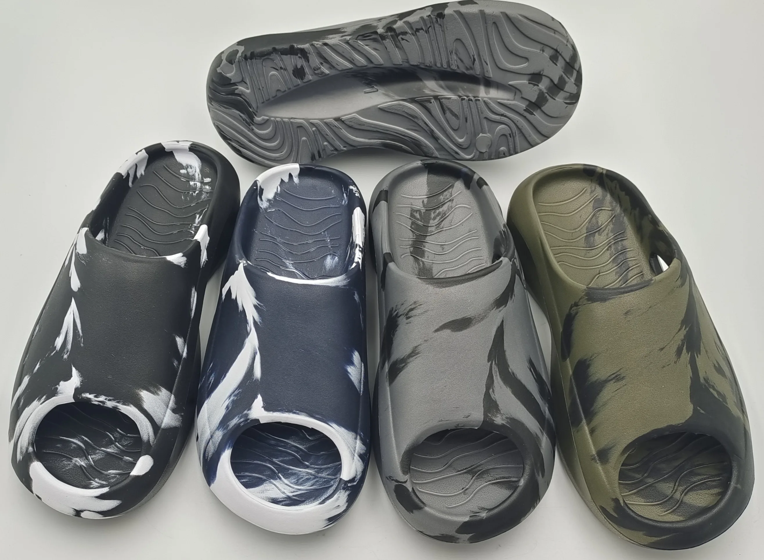 Comfortable Custom Logo Slippers Mens Print Logo Brand Sandals Unisex Printed Men Slides Chancletas De Hombre Slippers For Men