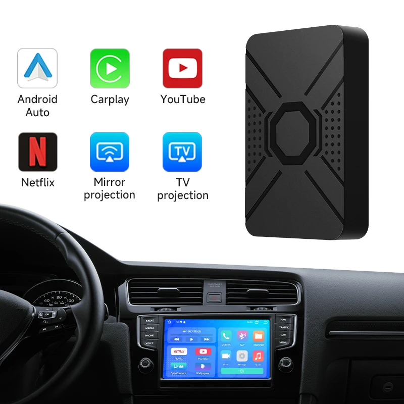 Автомобильный смарт-бокс беспроводной apl Carplay Usb Dongle Ai Box Android автомобильный адаптер для автомобиля