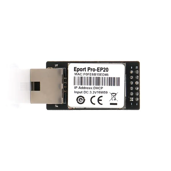 HF Eport Pro-EP20 Linux Network Server Port TTL Serial to Ethernet Embedded Module DHCP 3.3V TCP IP Telnet RJ45 to TTL network
