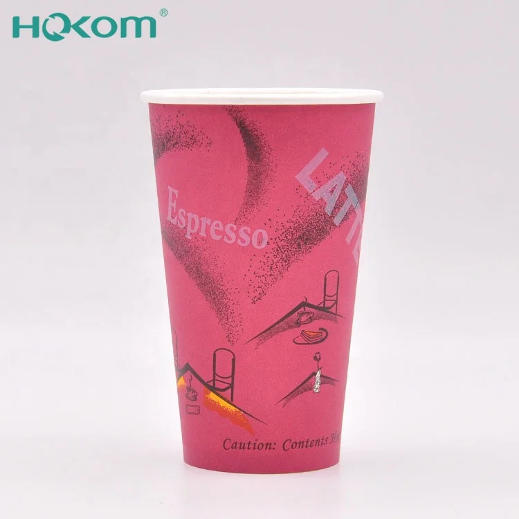 pe coated disposable 12oz paper cup blank for cold drink