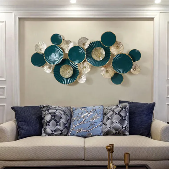 Green Handmade Metal Stack Artware Home Wall Art Decoration