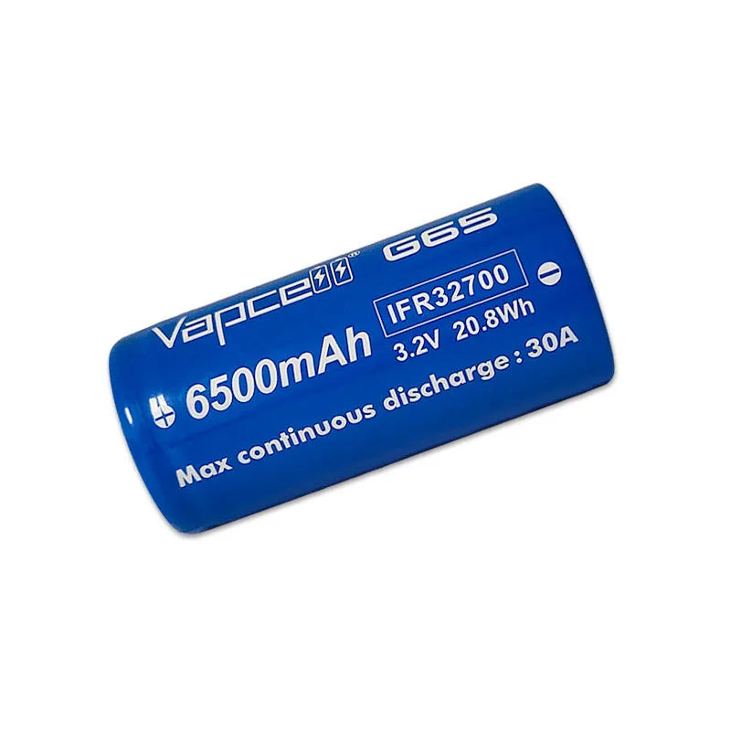 Высочайшая емкость 32700 G65 6500 мАч 3 2 В 30A цилиндрическая батарея LiFePo4 32700/32650/26700/26650 /26500