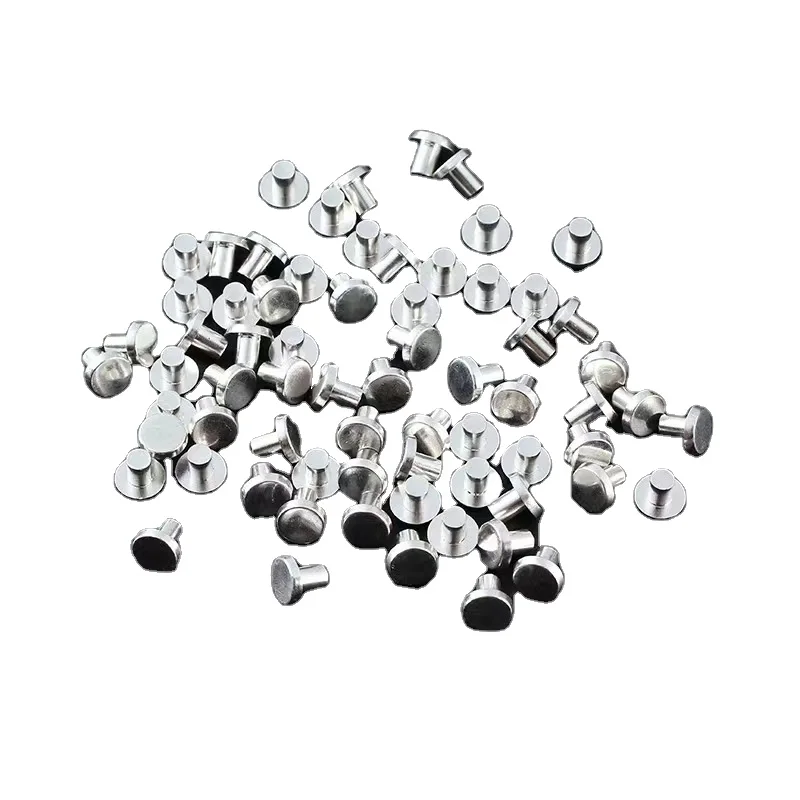Electrical Silver Solid Contact Rivets For Control Switches Electrical Contact Rivets