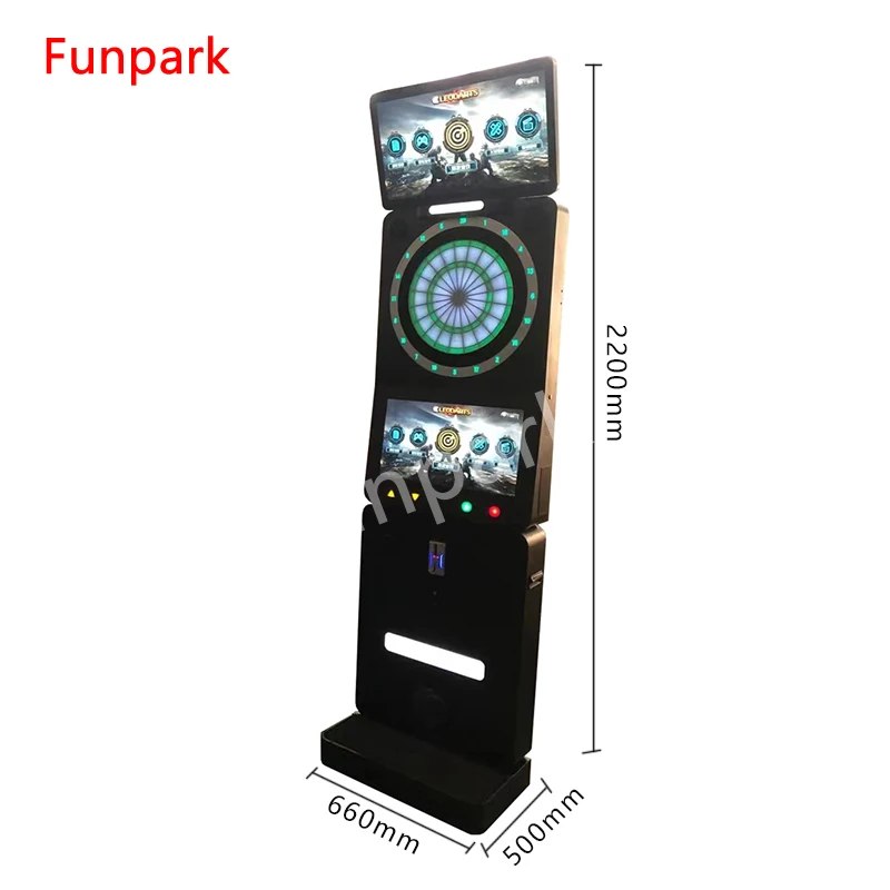 Hot Selling Video Online Coin Operated Dart Arcade Game Amusement Sport Dart Machine with Stereo and Monitor