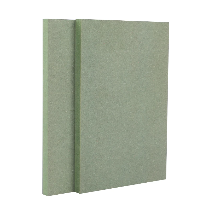 3mm 6mm 12mm 18mm HMR MDF Waterproof Moisture Resistant Green Melamine Faced Board for Furniture Decoration