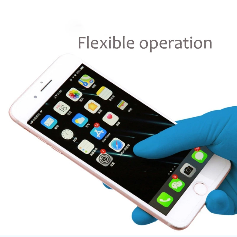 Hot Selling En 374-5 Nitrile Gloves 8 Mil Guantes De Latex O Nitrilo With 100% Safety