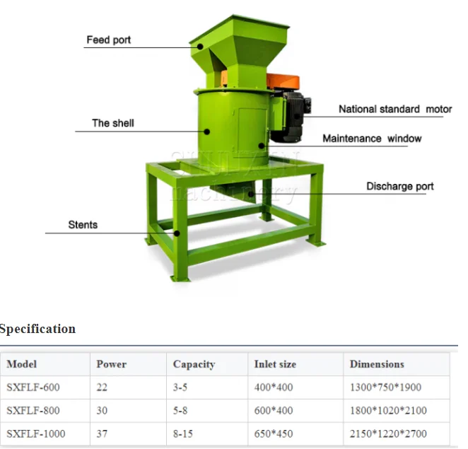 Vertical Crusher/ Compost Crusher