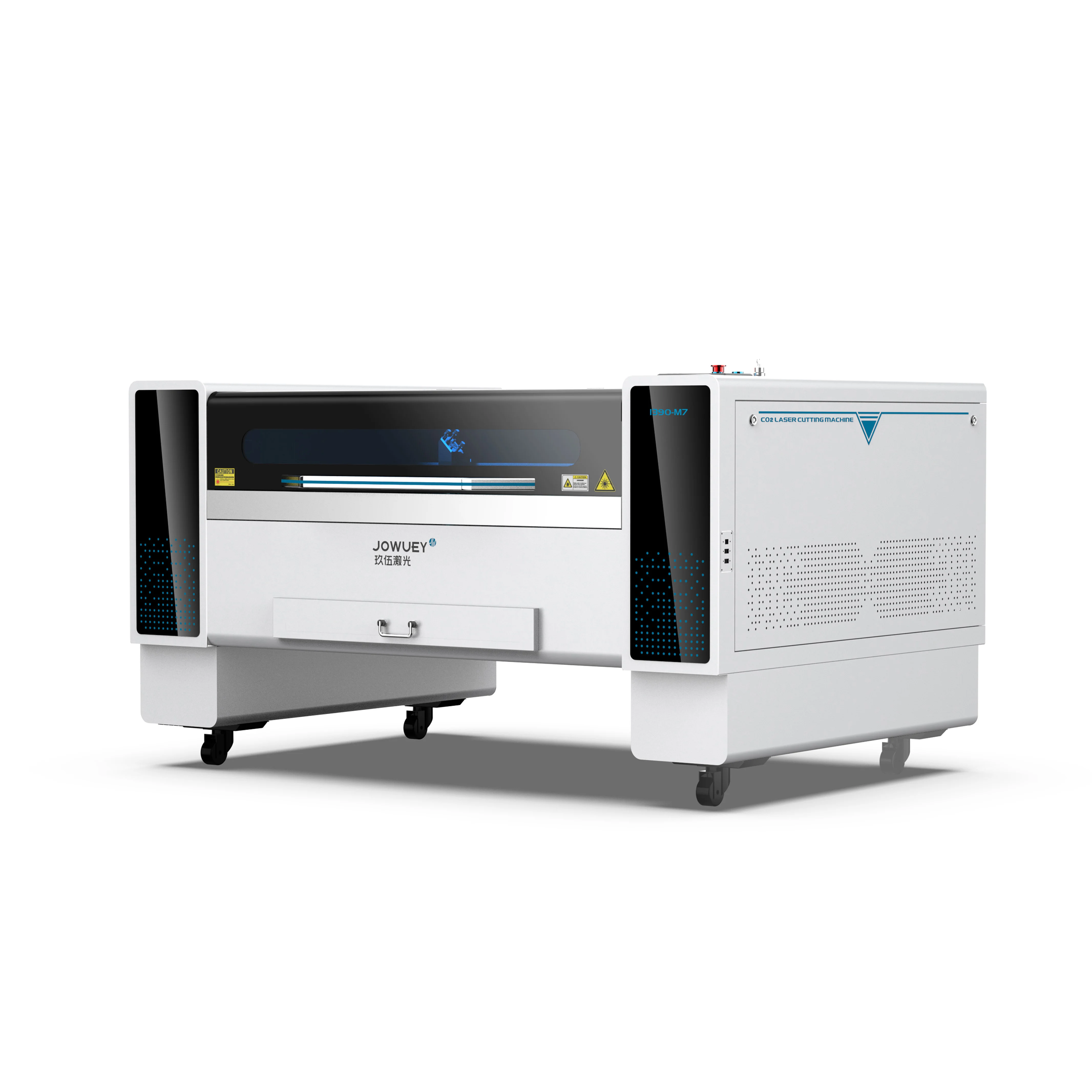 High Safety Level  Laser Cutting Machine for Dual Color Plate CO2 Laser Source by Raycus for Wood and Rubber