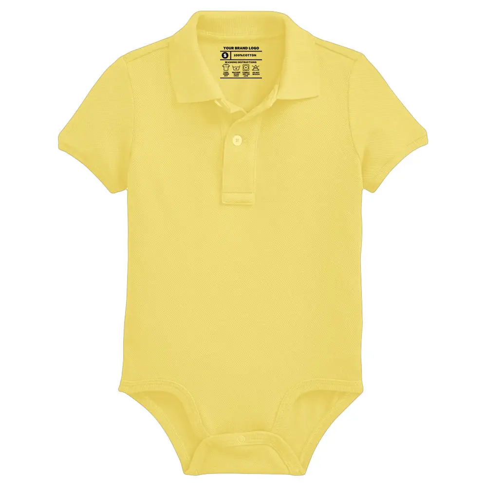 Boys Baby Rompers Summer Polo Shirt Infant Jumpsuit Solid Cotton Girls Clothing Short Sleeve Newborn Baby Clothes