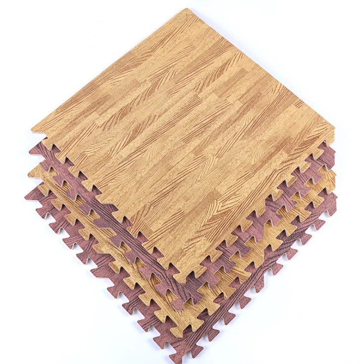 EVA FOAM FLOOR PUZZLE TATAMI GYM MATS BABY PLAY SOFT FLOOR MATS WITH WOODEN PATTERN