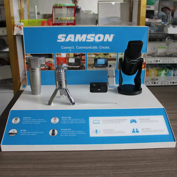 customize store display stand Microphones display stand