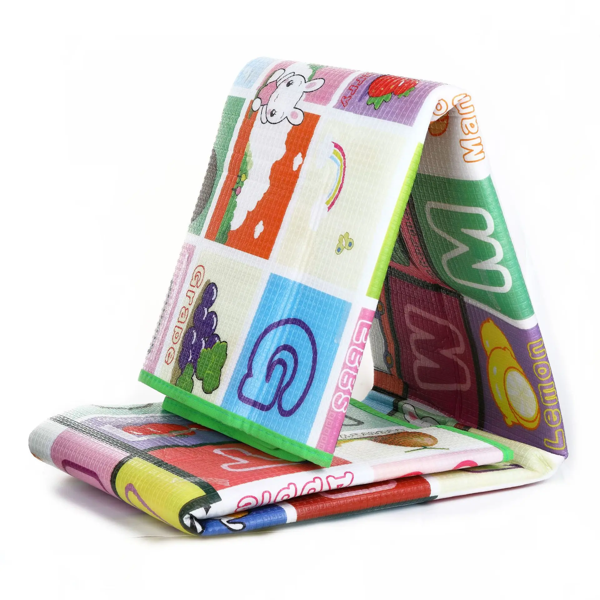 XPE Eco Friendly Custom Designed Rubber Fold Slippery Game Play Mat Soft Sublimation Print Toy