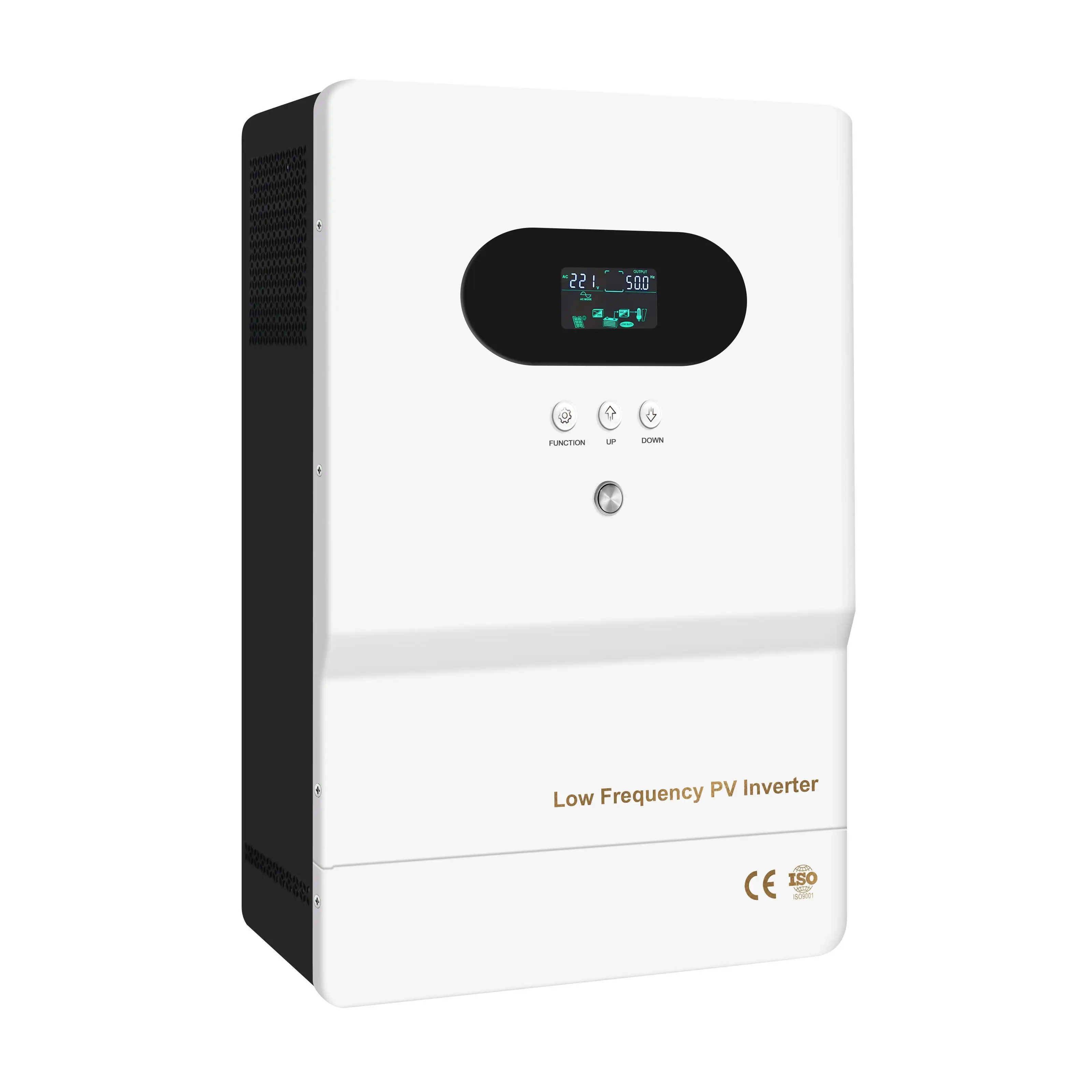 APP Optional 24C 48V DC 120V 220V AC Output 60A MPPT Charge Controller 3KW 3000W Low Frequency Hybrid Solar Power inverter