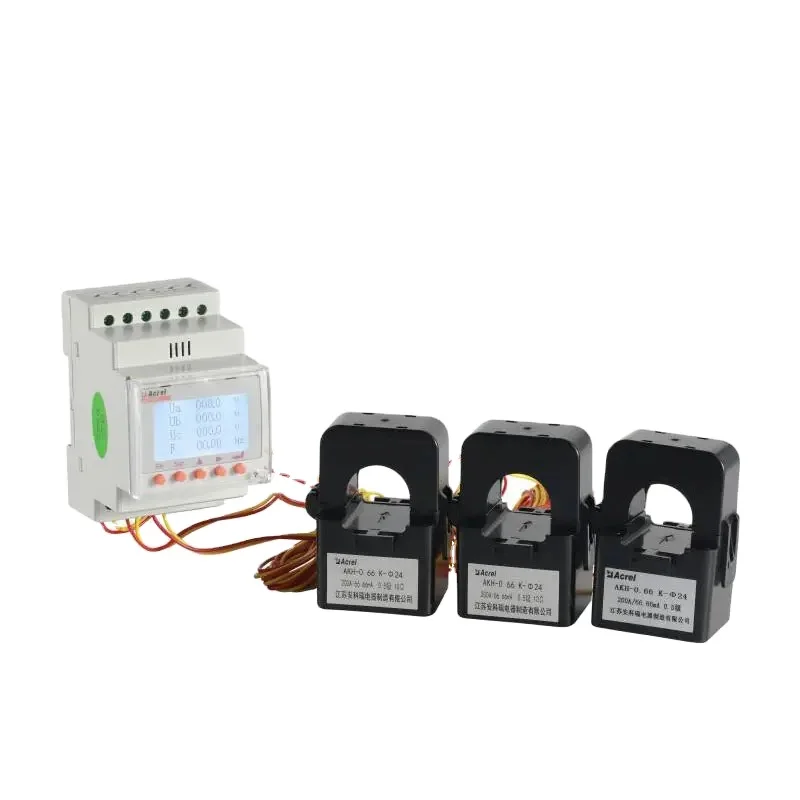 ACR10RH-D24TE4 3 Phase Harmonic electric parameter din rail solar  Energy Power Meter RS485