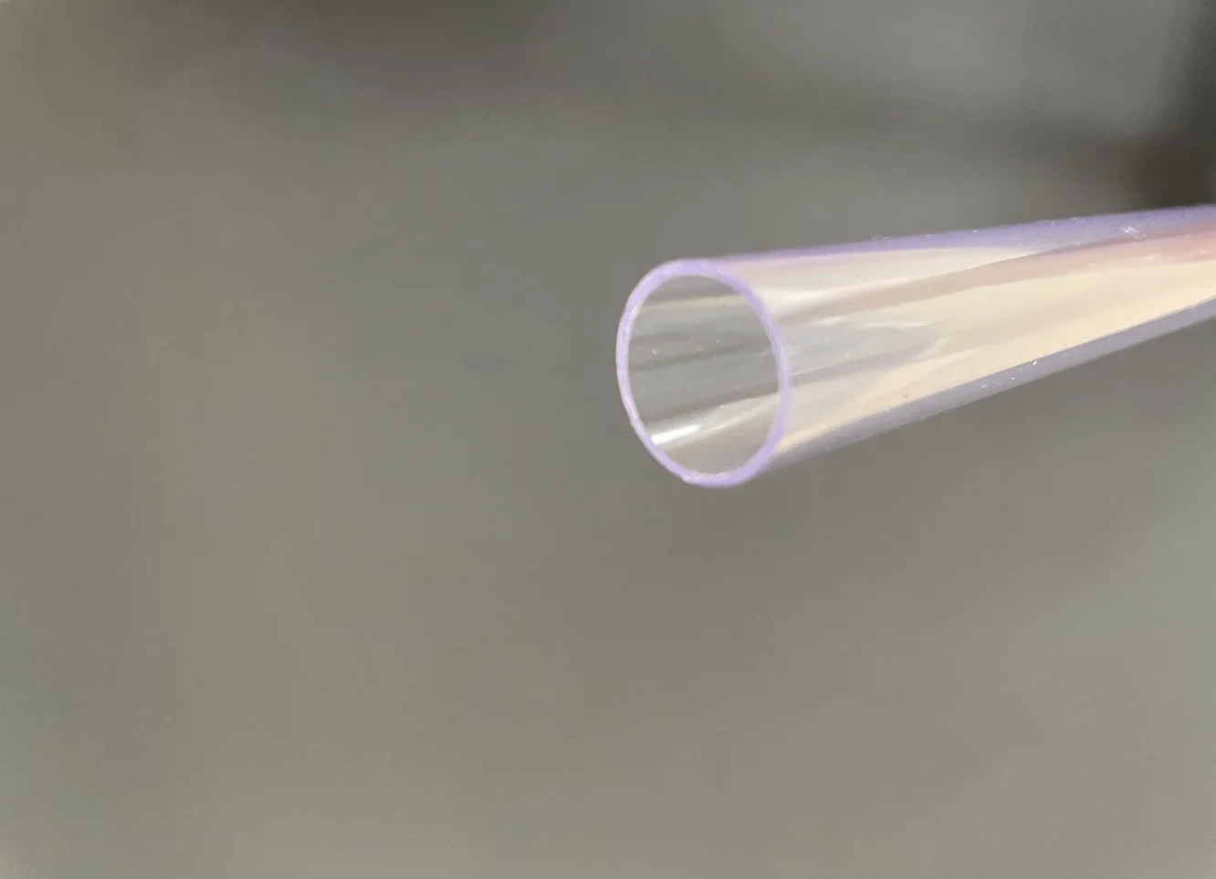 Transparent hard plastic PVC tube for decoration