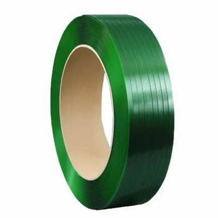High strength PET strap belt  green embossed pallet packing