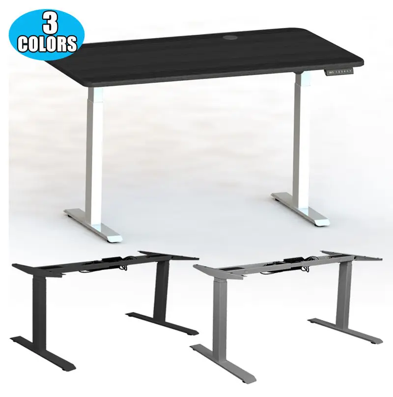 Wholesale Custom Electric Dual Motor Standing Desk Height Adjustable Computer Desk Frame Sit Stand desk