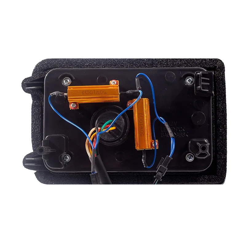 Hot Sale New Design Waterproof Durable Tail Light Square Full Black Car Rear Tail Lamp